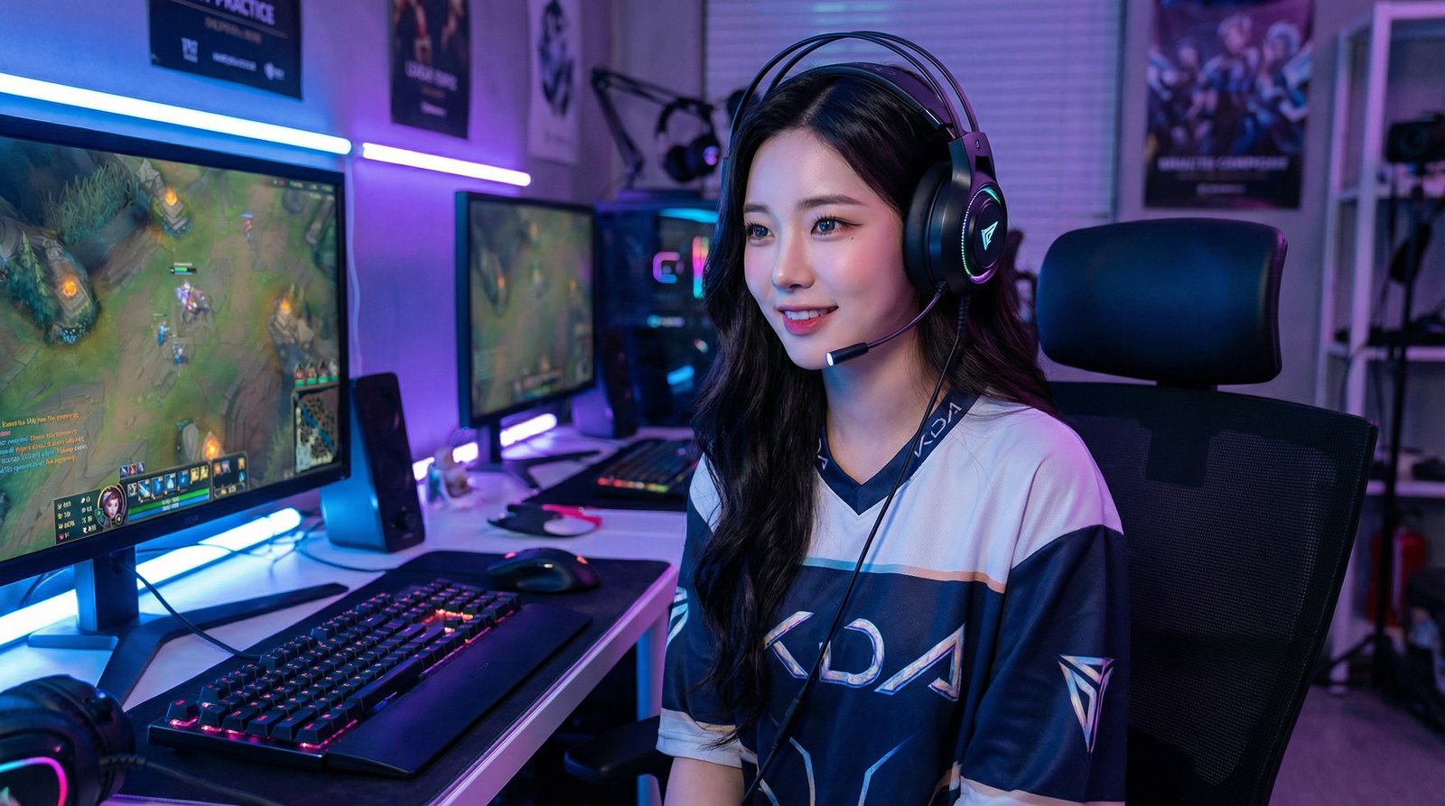 韩国女团英雄联盟视频解说